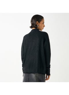 2Xtremz 2Xtremz Textured High Neck Sweater with Long Sleeves  - Image 4