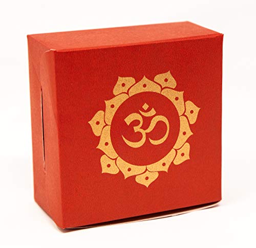Desi Favors Om Printed Colorful Paper Sweet Boxes for Indian sweets, Cookies, Goodies, Mithai, Candy, Gift boxes Handmade Bulk Mithai box, Favor boxes for wedding, Pooja, 2.95x2.95x1.37 Inch (Pack of 8) - Image 4