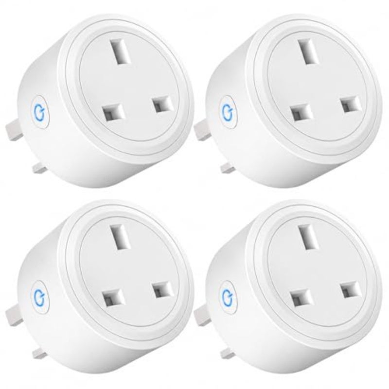 4 PACK WiFi Smart Plug, 16A Smart Outlet Plug Socket Compatible with Alexa, Smart Life APP Wireless Remote Control, with Remote Control and Voice Control, Timer Function, No Hub Required - Image 1
