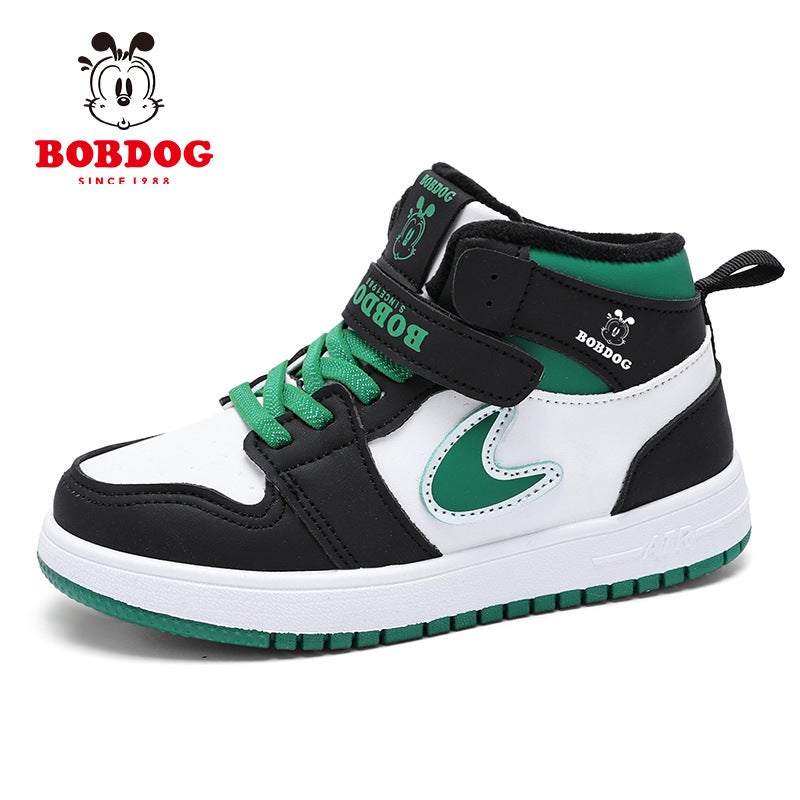 Babu Bean Men'S Shoes For High-Top Children'S Sneaker Fleece-Lined Warm Cotton Cuhk Children'S Shoes - Image 1