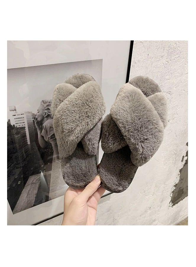 Women's Spring Sandals, Flat Shoes, Indoor Slippers, Super Soft Shoes (Gray) - Image 4