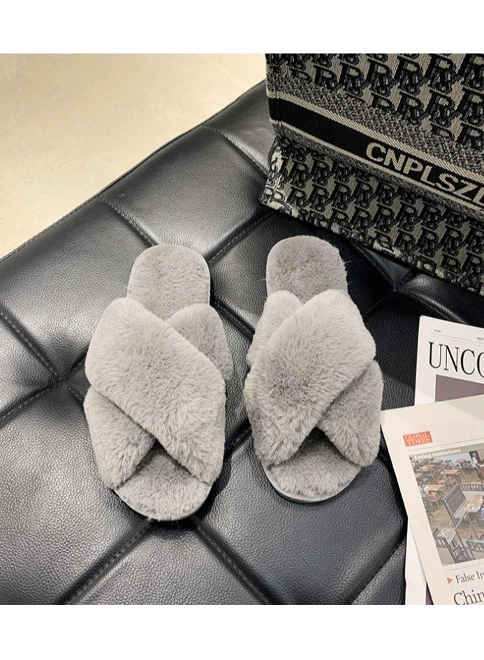 Women's Spring Sandals, Flat Shoes, Indoor Slippers, Super Soft Shoes (Gray) - Image 3