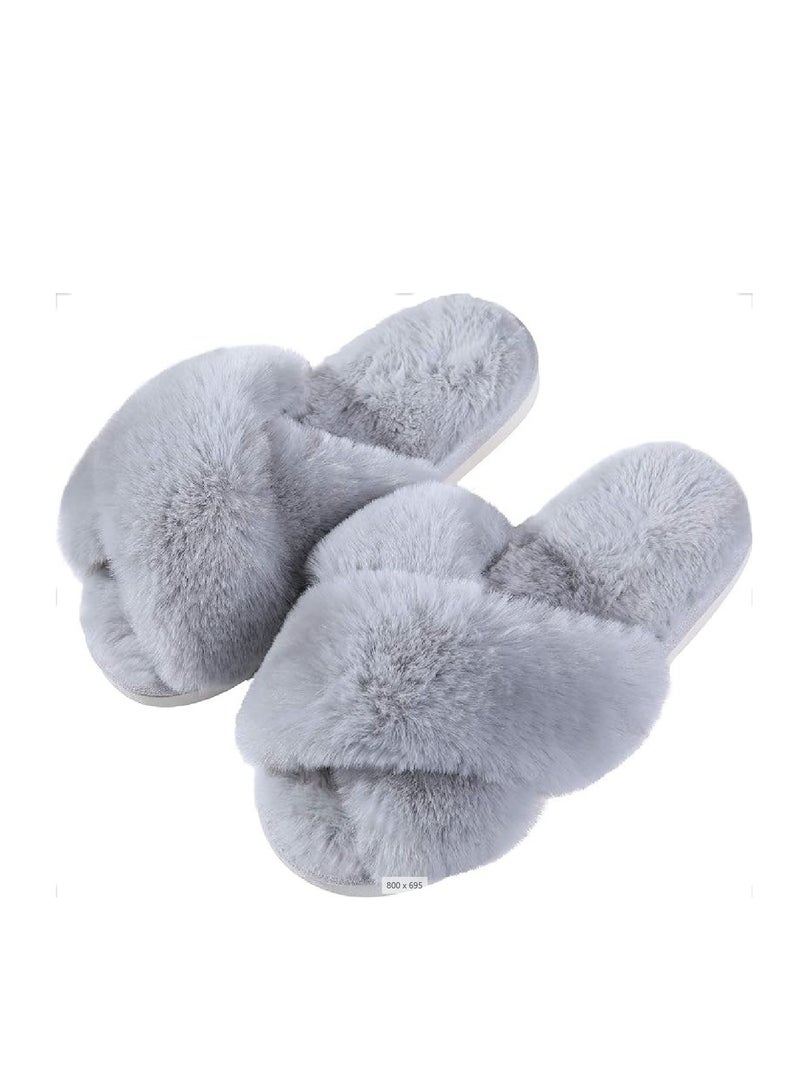 Women's Spring Sandals, Flat Shoes, Indoor Slippers, Super Soft Shoes (Gray) - Image 1