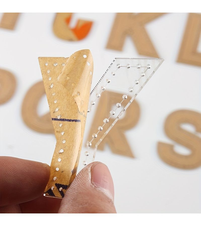 26Pcs Acrylic Board Shapes with Cutting Holes for Leathercraft DIY Tools - Image 3