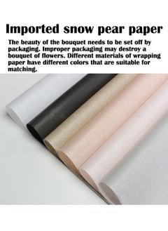 ZCM-HAPPY 80-Pieces Premium Gift and Bouquet Wrapping Paper Imported snow pear paper 50x75cm  - Image 4