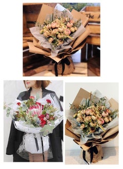 ZCM-HAPPY 80-Pieces Premium Gift and Bouquet Wrapping Paper Imported snow pear paper 50x75cm  - Image 2