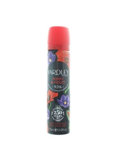 Yardley Of London Poppy & Violet Body Spray 75Ml  - Image 1