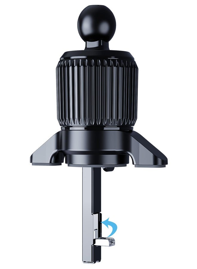 xuenair Car Vent Clip, [Foldable Hook] Aluminum Universal 17mm Ball Joint Clip Compatible for Car Phone Holders, 0.3"-1.3" Adjustable Vent Clip Car Phone Mount for Vertical Horizontal Air Outlet - Image 1