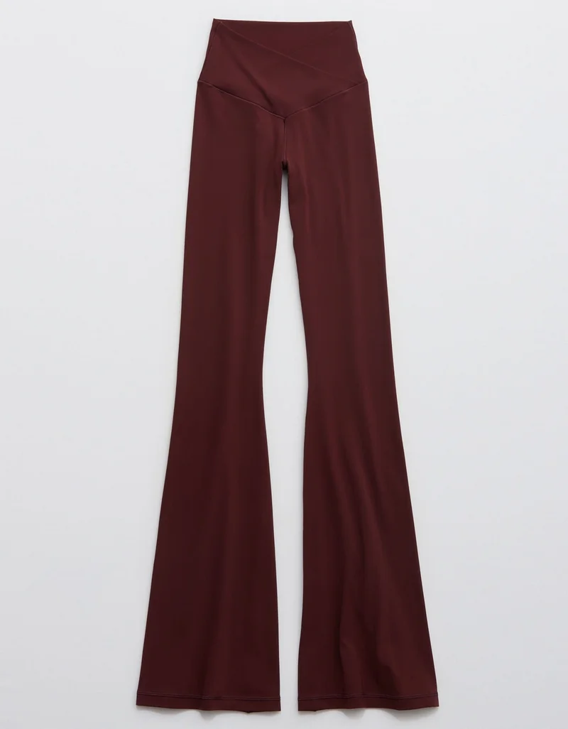 Aerie  OFFLINE By Aerie Real Me High Waisted Crossover Flare Legging for Women | Best Price UAE