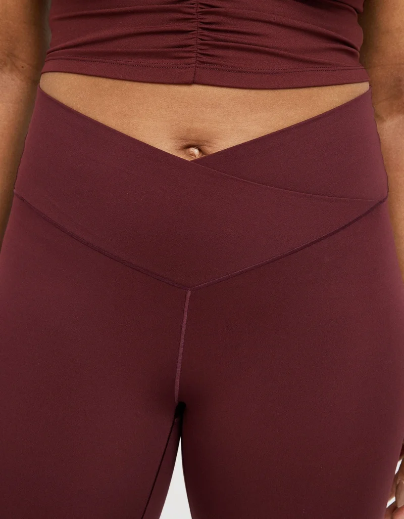 Aerie  OFFLINE By Aerie Real Me High Waisted Crossover Flare Legging for Women | Best Price UAE