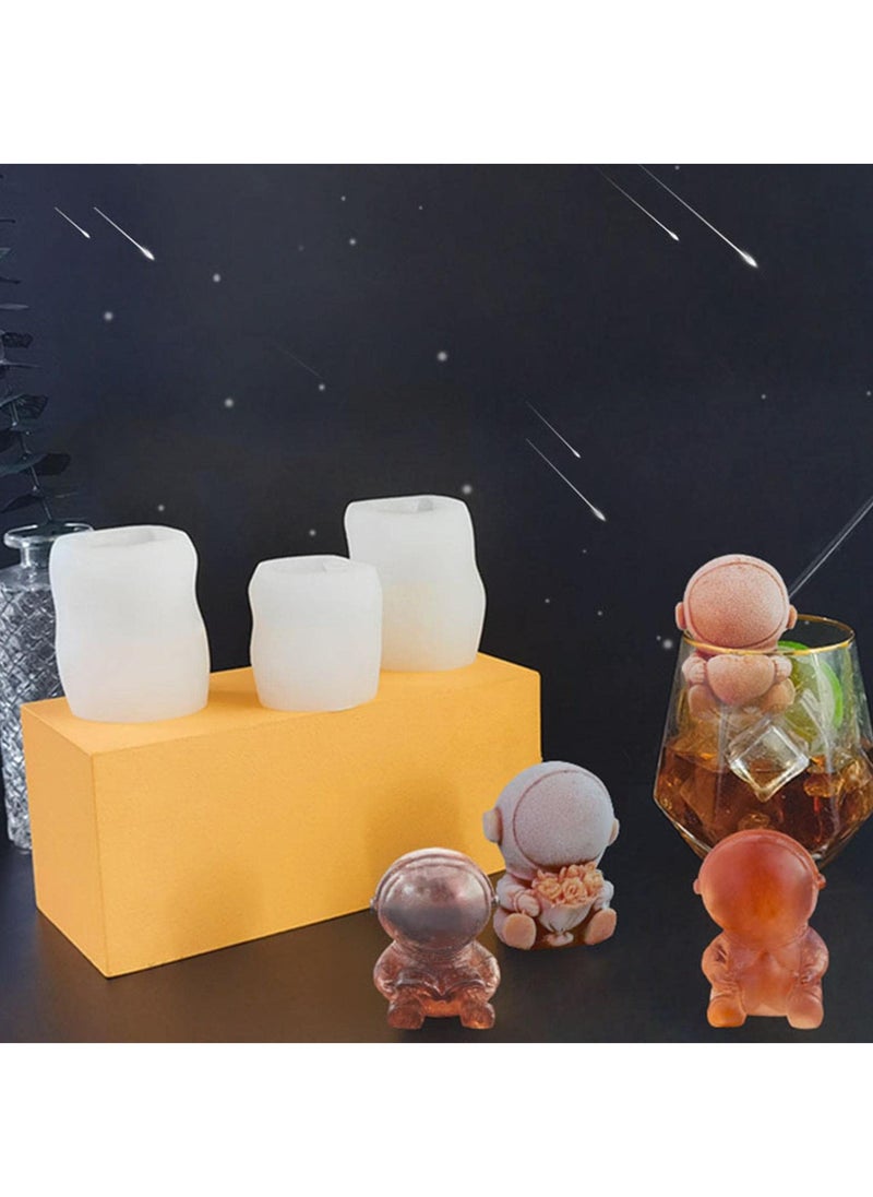 Arabest - 4-Pcs Astronaut Ice Cube Mold - Image 1