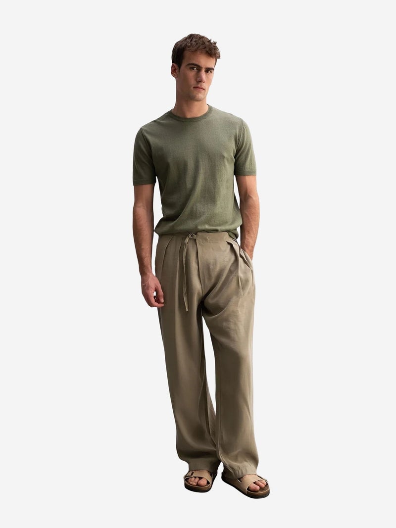 GIESTO Men's Crew Neck Ribbed T-Shirt - Image 2