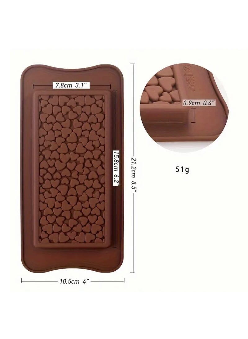 Just Quality 1pc Silicone Mold, Heart Shaped Chocolate Fondant Mold, Kitchen Handmade Candy Jelly Pudding Mold, Kitchen Accessories, Baking Tools - Image 4