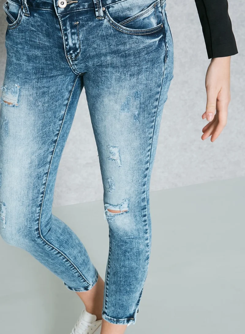 Ginger Side Zip Skinny Jeans