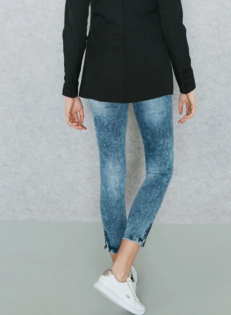 Ginger Side Zip Skinny Jeans