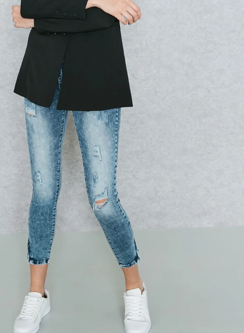 Ginger Side Zip Skinny Jeans