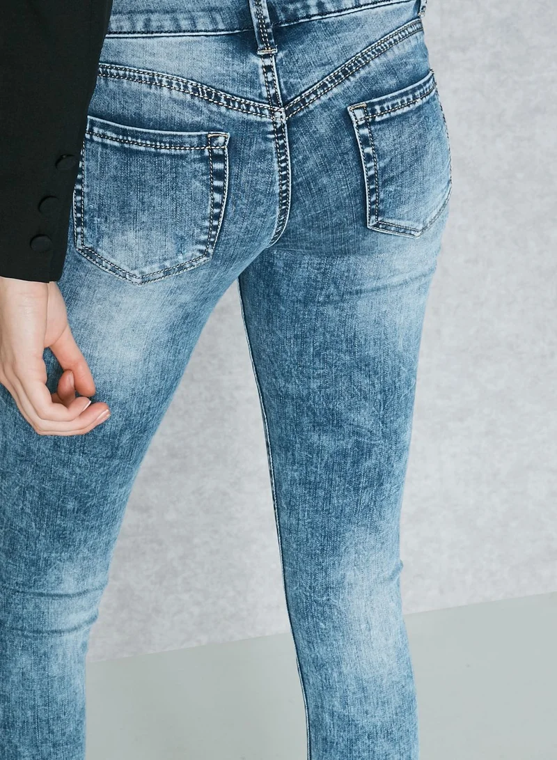 Ginger Side Zip Skinny Jeans