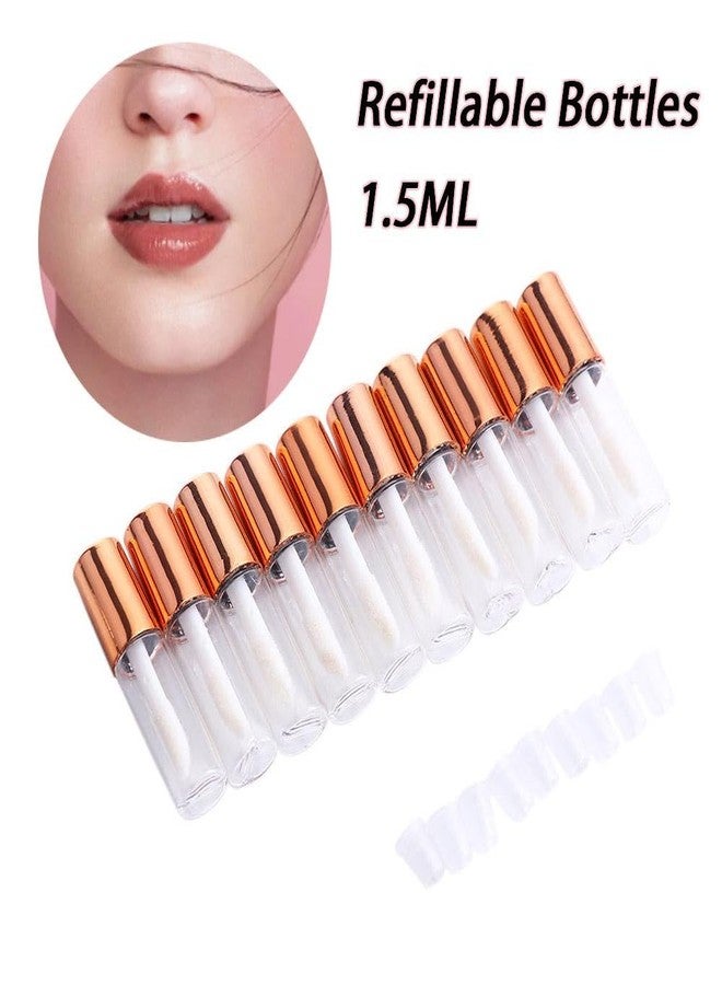 Kopida 10pcs Empty Lip Balm Tubes Transparent Lip Gloss Tube Container with Cap Transparent Cosmetic Sample Container for Lipstick Making - Image 5
