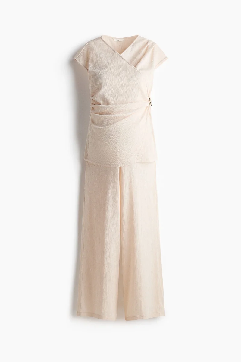 MAMA 2-piece crinkled jersey set