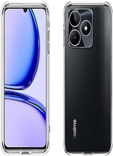 (Realme C53 / C51 / Narzo N53) Transparent Soft TPU Gel Flexible Silicone Anti-Scratch Camera Protection Case Cover