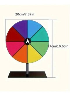 20cm Spinning Prize Wheel with 8 Color Slots, Base Stand Wheel, Dry Erase Prize Wheel Perfect for Carnivals and Trading Parties - pzsku/Z2AB0665BFADCD3B700C7Z/45/_/1736405085/d030859a-bc52-4631-8f9d-8d211a28f61b