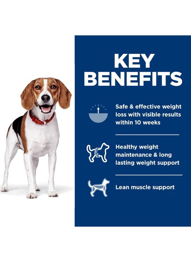 Hill's Science Diet - Perfect Weight, Adult 1-6, Weight Management Support, Small Kibble, Dry Dog Food, Chicken Recipe, 4 lb Bag - Image 1