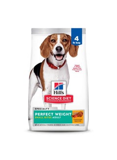 Perfect Weight, Adult 1-6, Weight Management Support, Small Kibble, Dry Dog Food, Chicken Recipe, 4 lb Bag