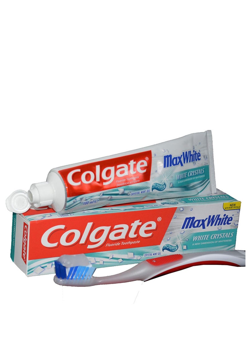 Colgate - Pack Of 3 Toothpaste Max White WIth Whitening Crystals100ml - Image 1