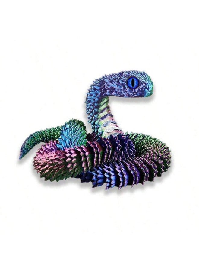 3D Printed Viper Toys Ornaments Full Joint Activities Cross-border New Realistic Children's Toys 