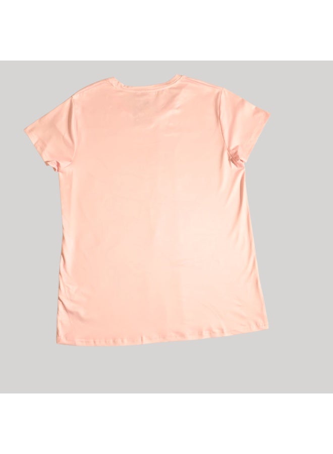 هالو كيتي طقم بيجامة نسائي بأكمام قصيرة من هالو كيتي، بوليستر حريري - Image 5