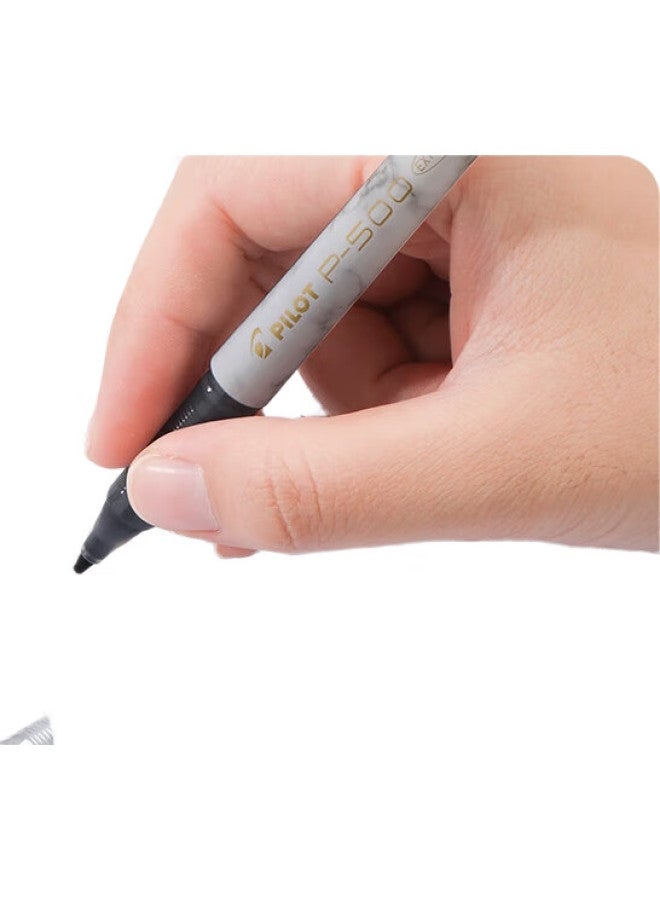 Pilot P500 Exam Pen - Gold Label Series Gel Pen 0.5Mm Direct Liquid Rollerball Pen Signature Pen Student Stationery Office Supplies Exam Pen High Aesthetic Value Jade Green - Image 2