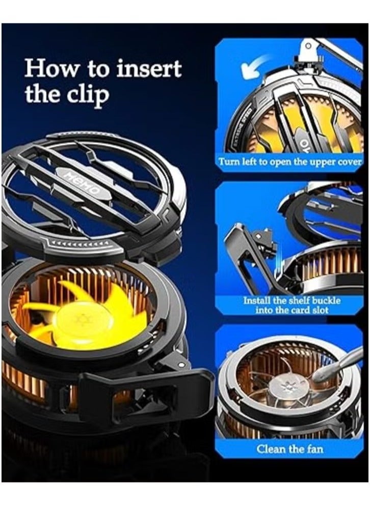 Memo 15W Phone Radiator Cooling Fan, Magnetic Cooler for Phone, Tablet, and Laptop – Metal Tablet Stand and Radiator for Enhanced Cooling Performance - Image 5