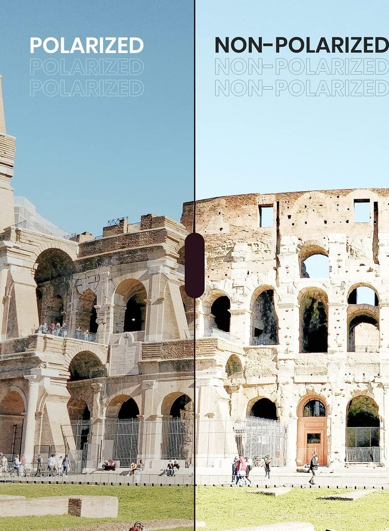 أوزيغالور نظارة شمسية مستقطبة لعين القط، فوق البنفسجية 400، TR90 قابلة للطي، للجنسين - Image 4