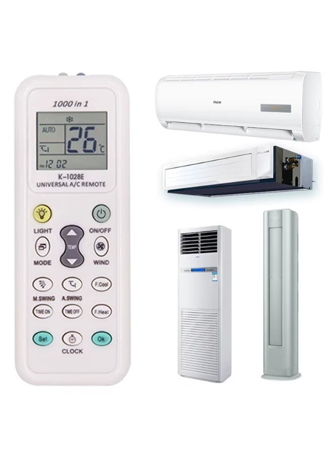 Ruay New 1000-in-1 Universal Wireless Remote Control for RUAY-RA45 Air Conditioners - Digital LCD Display, Universal Replacement for Air Conditioning Units, Multifunctional and Multi-Purpose - Image 3