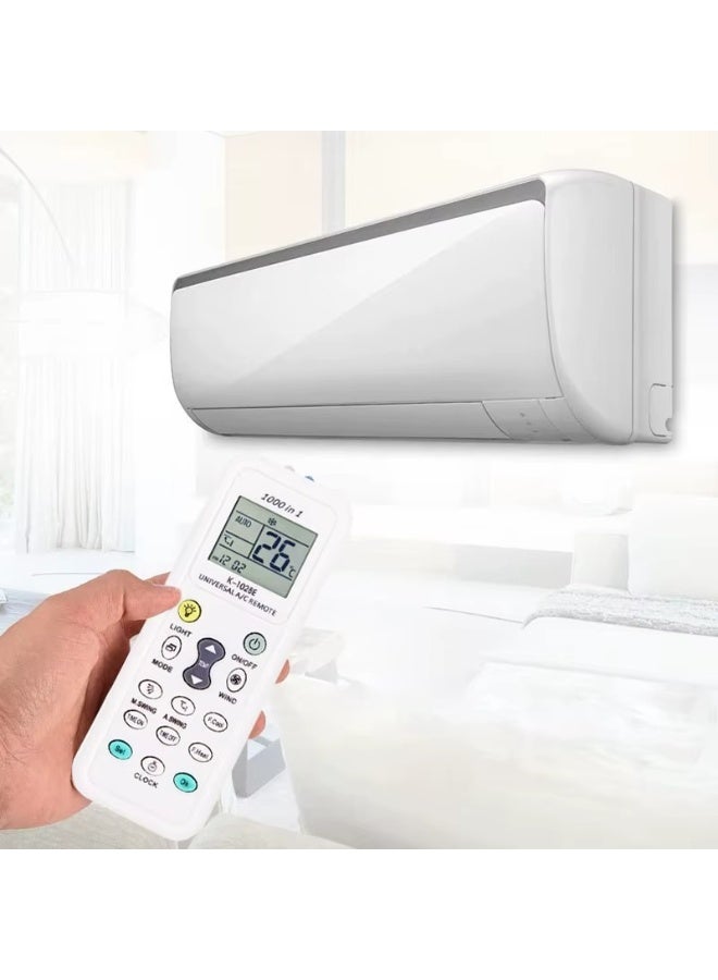 Ruay New 1000-in-1 Universal Wireless Remote Control for RUAY-RA45 Air Conditioners - Digital LCD Display, Universal Replacement for Air Conditioning Units, Multifunctional and Multi-Purpose - Image 2