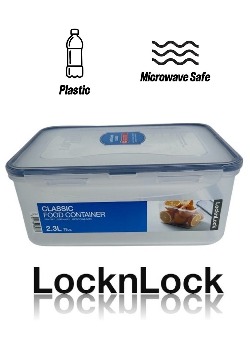LOCK & LOCK - LocknLock 2.3L Rectangular  Airtight Food Storage  - BPA-Free, Microwave, Freezer, and Dishwasher Safe - Image 1