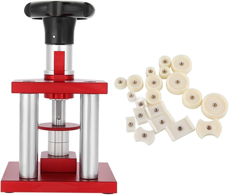 Screw Type Watch Press Tool with 20 Dies for Closing and Repairing Watch Cases Compatible with 5500A 5500C - Image 2