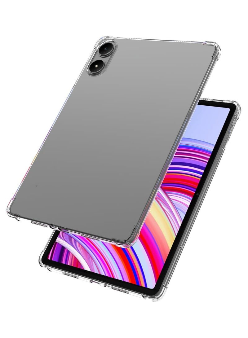 Clear Case for Xiaomi Poco Pad 12.1/Redmi Pad Pro 5G 12.1 inch 2024,Thin Slim Lightweight Scratch Proof,Durable Protection Silicone Rubber TPU Cover (Clear)  - Image 2