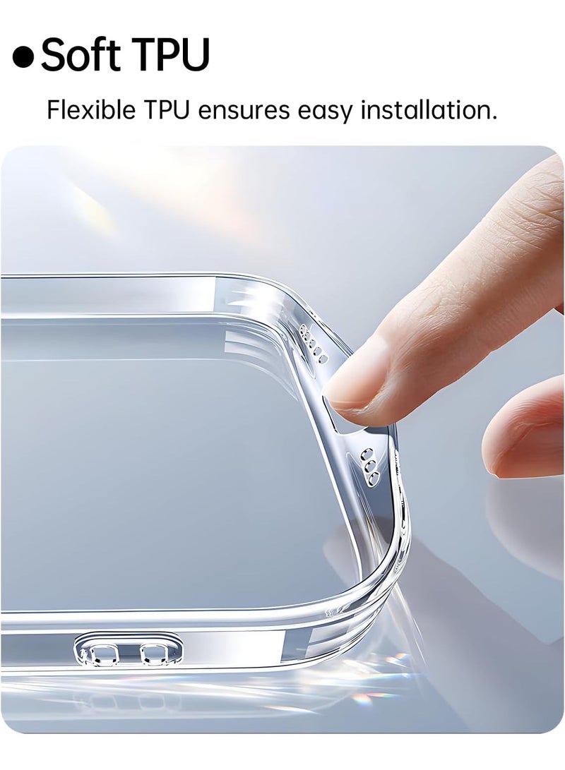 Clear Case for Xiaomi Poco Pad 12.1/Redmi Pad Pro 5G 12.1 inch 2024,Thin Slim Lightweight Scratch Proof,Durable Protection Silicone Rubber TPU Cover (Clear)  - Image 4