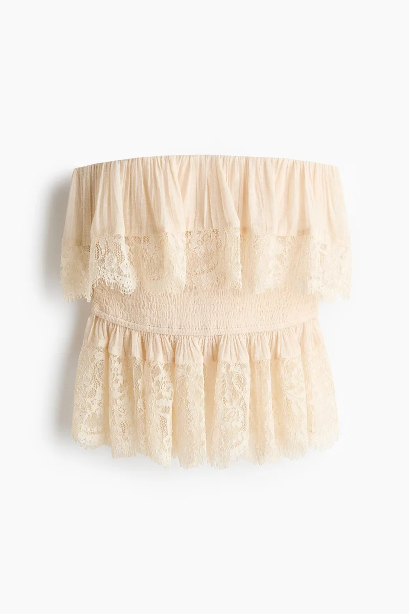 H&M Flounced bandeau top