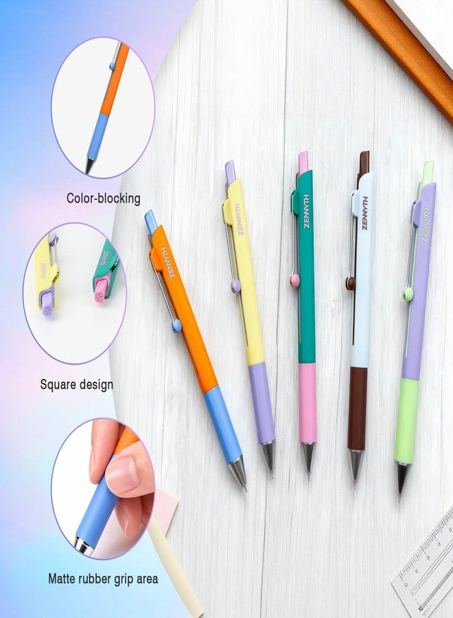 Ddaowanx Gel Pens,5Pcs Fine Point Smooth Writing Pens,0.5mm Black Ink for Journaling,Writing,Note Taking,Office School Supplies,Aesthetic Desk Accessories for Women - Image 5