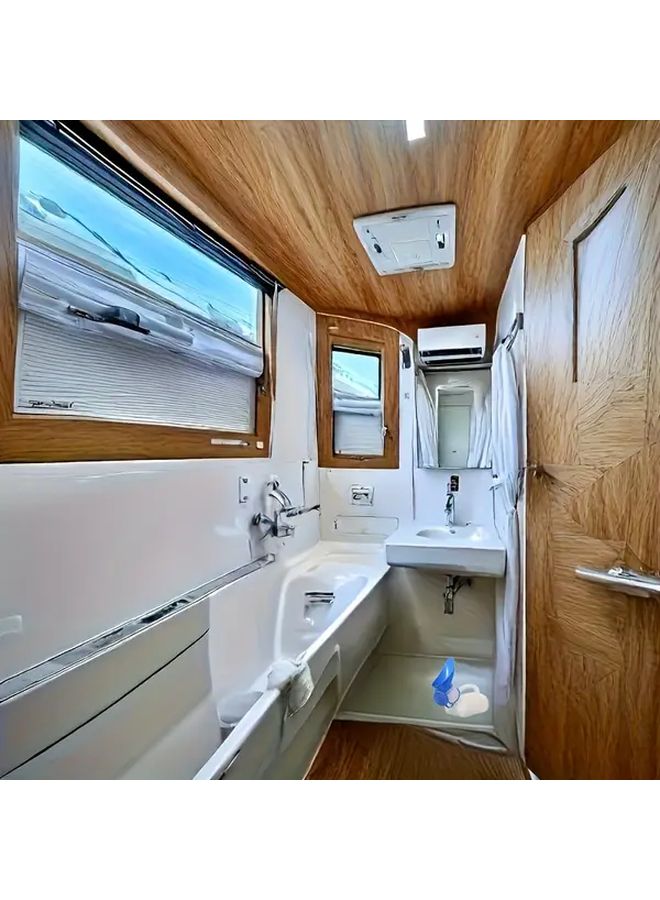 White Leakproof Portable Travel Toilet 33.81oz for Car Camping - Image 4