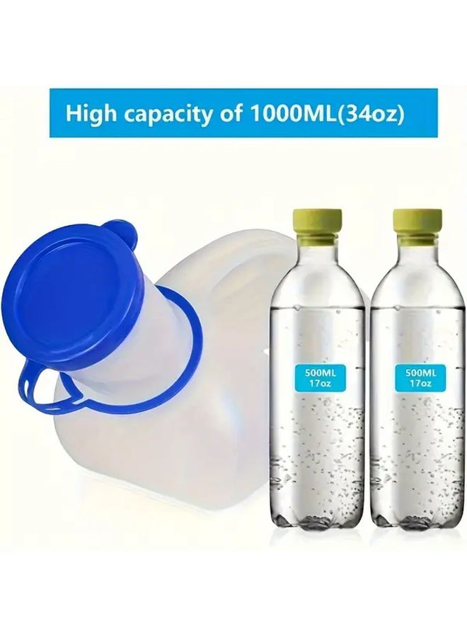 White Leakproof Portable Travel Toilet 33.81oz for Car Camping - Image 2