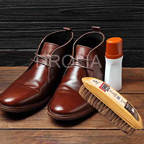 DroliaFresh Premium Shoe Brush for Leather Shoes - Black & Brown Cleaning Polish Kit, Boot Cleaner, Shine & Care with Horse Hair Soft Brushes, Pack of 2 - Image 5