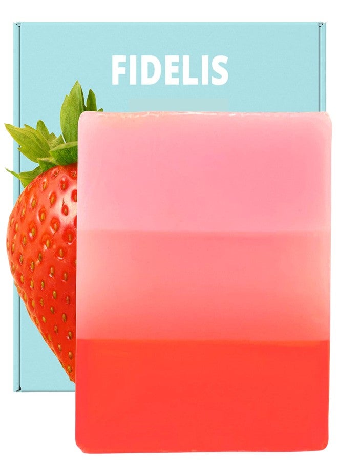 Fidelis Yoni Soap Bar (2 Pack 3.5 Oz pH Balanced V Clean Natural Feminine Wash (Strawberry - Image 1