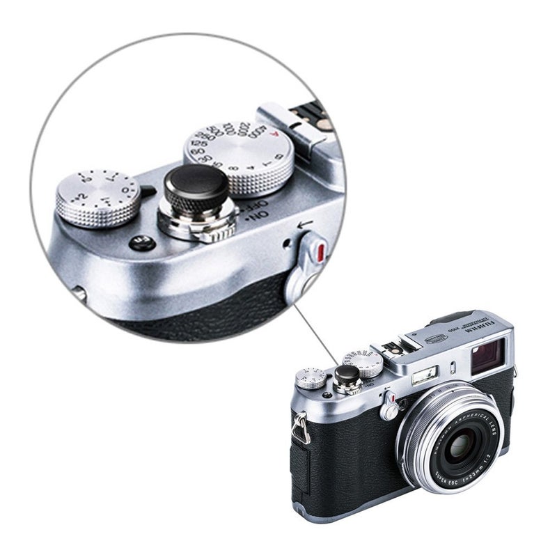 JJC Camera Soft Release Button, Shutter Button for Fuji Fujifilm X-T5 X-T4 X-T50 X-T30 III II X-PRO3 X100VI X100V X-E5 X-E4 X Half GFX100RF Sony RX1R II RX10 IV III Leica Q3 M10 M9 Nikon Df F3 Zf - Image 4