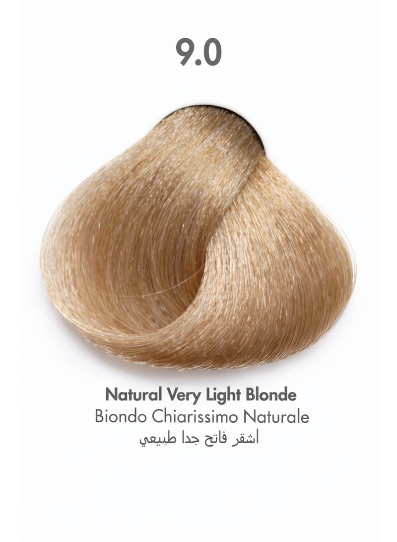VIZO PROFESSIONAL VIZO Permanent Hair Color Cream 9.0 Natural Very Light Blonde 120ML - Image 2