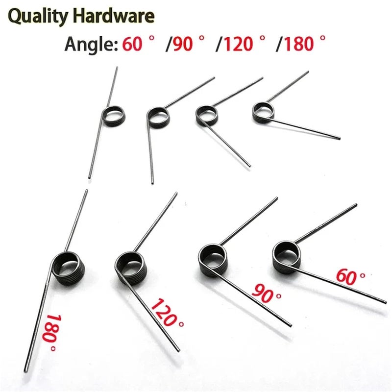 زنبرك ملتوي 60 قطعة على شكل حرف V قطر السلك 0.3 مم زوايا 180 و 120 و 90 و 60 درجة - Image 4