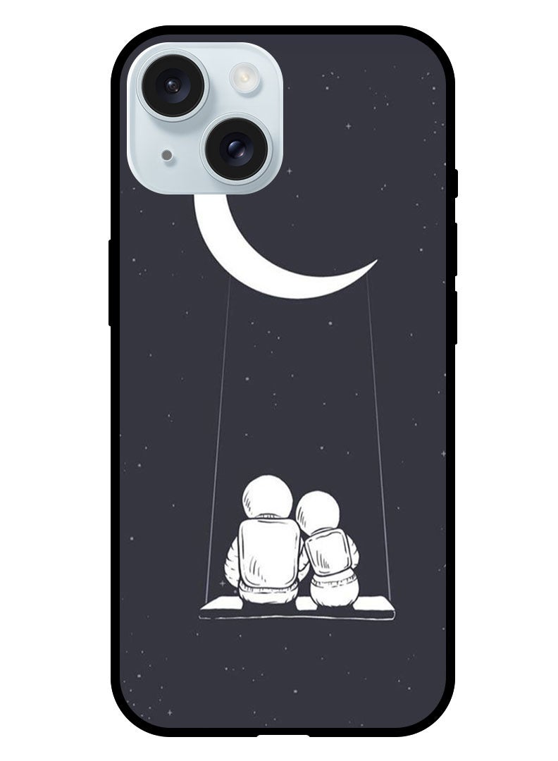 Theodor غطاء واقي مضاد للخدش ومقاوم للصدمات لجهاز آيفون 15 مع رائدي فضاء - Image 1