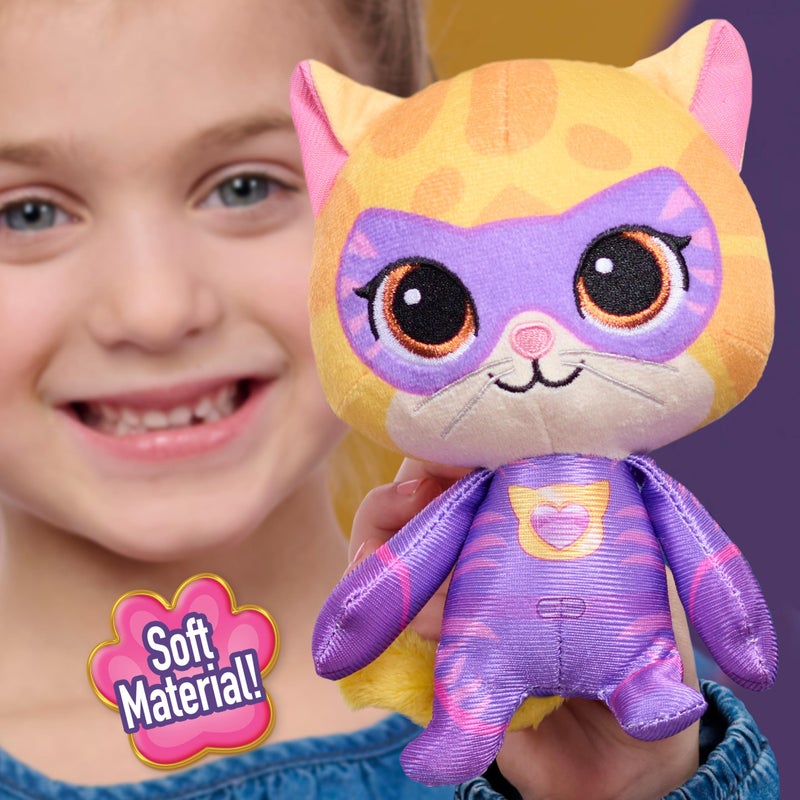 Just Play Disney Jr. SuperKitties Small 8-inch Plush Sparks Stuffed Animal, Su-Purr Wild Outfit, Kitten, Toy for Fans, Girls, Kids, Ages 2 and Up by Just Play, Kids Toys for Ages 2 Up by Just Play - Image 3